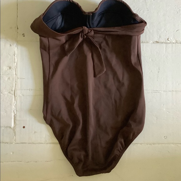 Lands end new size 4 bandeau swimsuit - Picture 2 of 3